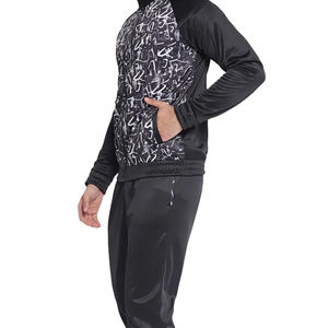 Chándal Deportivo de Poliéster para Hombre, Transpirable, Ecológico, de Alta Calidad, al por Mayor, Manga Larga, Ropa de Invierno, Diseño Sólido - Product Image 3