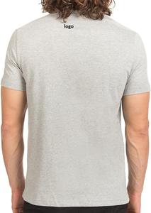 เสื้อยืดแขนสั้นลำลองใส่ได้ทั้งชายและหญิงเสื้อยืดผ้าฝ้ายขนาดใหญ่พิเศษสำหรับผู้ชายมีโลโก้เสื้อยืดคอกลมจาก BD - Product Image 4