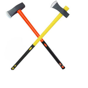 Hacha de Acero con Alto Contenido de Carbono de 3.5 kg con Mango Largo de Fibra de Vidrio para Cortar y Partir Madera, Uso Industrial y Bricolaje - Product Image 5