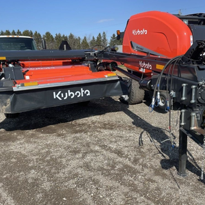 เครื่องอัดฟางก้อนกลมขนาดเล็กยี่ห้อคูโบต้า พร้อมเครื่องยนต์และชุดเกียร์ สำหรับการเกษตร อัดหญ้าแห้ง ฟางข้าว ให้ผลผลิตสูง - Product Image 1