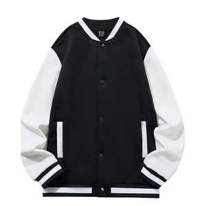 Jersey de béisbol de tamaño superior, chaqueta de poliéster para hombre, tejido de punto europeo transfronterizo personalizado de fábrica, jersey de poliéster 100% - Product Image 5