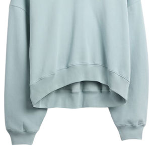Sweat-shirt à capuche surdimensionné personnalisé en couleur unie pour femmes, en molleton 100% coton épais, pull décontracté pour le printemps et l'automne - Product Image 5