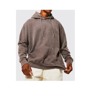 Sudadera con capucha de gimnasio de algodón 100% de gran tamaño personalizada al por mayor para hombre estilo informal sublimación Hit transferencia impresión patrón sólido con capucha - Product Image 4