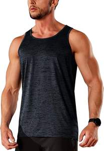 Men's Plus Size Casual Quick-Dry Sleeveless <b>Workout</b> <b>Tank</b> <b>Top</b> Knitted Gym Performance Athletic Muscle Shirt for Bodybuilding - Product Image 2