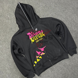 เสื้อฮู้ดมีซิปสำหรับผู้ชายแบบเต็มใบ2026ผ้าคอตต้อน100% แขนยาวระบายอากาศได้ดีสำหรับฤดูหนาว - Product Image 1