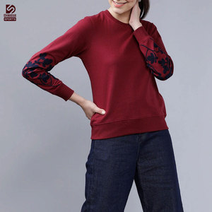 Sweat-shirt d'hiver pour femme de haute qualité, séchage rapide, manches longues, col rond, 100 % coton, tissu toile, logo avant, élégant, best-seller - Product Image 2