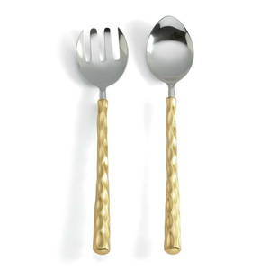 Cuchara para Servir Ensalada de Latón con Diseño Nuevo, Mango Dorado para Servir Ensalada, para Hotel y Utensilios de Cocina, Juego de Cubiertos de Latón - Product Image 5