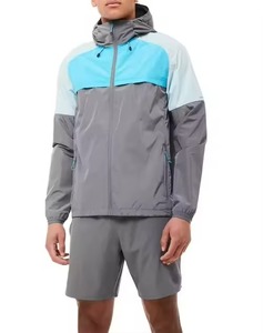 Veste coupe-vent respirante à bas prix, nouveau design professionnel, ensemble deux pièces, ensemble coupe-vent court, séchage rapide - Product Image 4