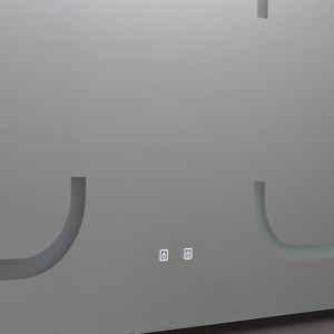 Espejo de Baño LED Rectangular Moderno de 180x80 con Retroiluminación LED, Montado en la Pared, Resistente al Agua, con Interruptor Táctil - Product Image 3