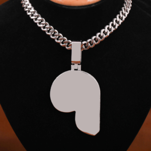 Lujoso Moissanite Diamond 925 Sterling Silver P Colgante personalizado Iced Hip-Hop Style para hombres con nuevo colgante de diseño personalizado - Product Image 4