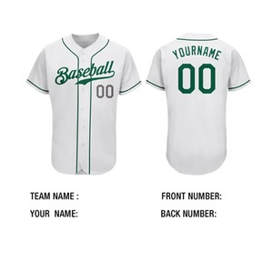 Maillot de baseball personnalisé de haute qualité pour adultes, respirant, col en V, nom d'équipe personnalisé, grande taille, antibactérien, séchage rapide pour la compétition - Product Image 2