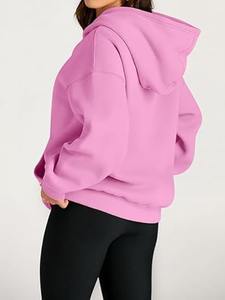 Chándal personalizado para mujer, forro polar grueso de invierno, pedidos a granel OEM para todas las estaciones, poliéster suave/Rayón, ajuste holgado a la moda - Product Image 5