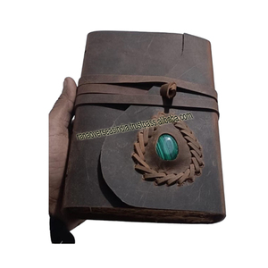 Cuaderno de cuero genuino personalizado, diario encuadernado de cuero Vintage con encuadernación en espiral para diario de viaje - Product Image 1