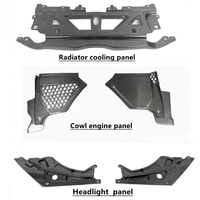 Kit de carénage moteur en fibre de carbone sèche pour BMW G80/G81/M3/G82/G83/M4/G87/M2, comprenant le cache de radiateur, le cache de phare, la barre de renforcement et le cache ECU