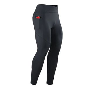 Leggings longs imprimés de sport pour hommes, collants de course d'été, de printemps et d'automne avec logo de taille avec poche de gymnastique - Product Image 6