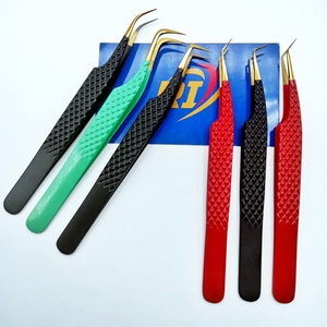 Pinzas de Pestañas Profesionales de Calidad Premium, con Punta de Fibra Afilada para Volumen y Aislamiento, Ecológicas, de Acero Inoxidable - Product Image 5