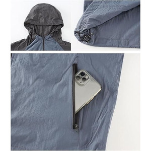 Veste coupe-vent pour homme, vente en gros, nouvelle mode, veste coupe-vent unie pour homme, coupe-vent imperméable - Product Image 4