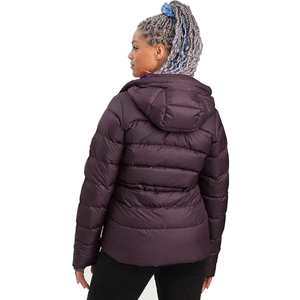 เสื้อแจ็คเก็ตดาวน์มีฮู้ดสำหรับผู้หญิง,เสื้อโค้ทแจ็คเก็ตฟองสีพื้นบุฟองน้ำเสื้อขนเป็ดแฟชั่นสำหรับผู้หญิงเสื้อโค้ทสำหรับใส่ให้ความอบอุ่นแก่ร่างกายในฤดูหนาว - Product Image 4