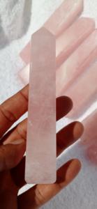 Pierre d'améthyste naturelle Quartz rose Points de baguette en cristal clair Pierres de guérison Autres produits d'artisanat en cristal - Product Image 4