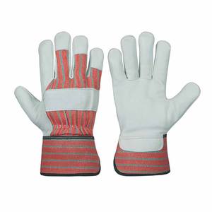 Guantes de Trabajo de Cuero de Grano de Vaca de Primera Calidad, Guantes de Seguridad Industrial Resistentes a la Abrasión, Guantes de Jardinería Canadienses para Trabajos Pesados - Product Image 4