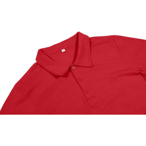 Polo de manga corta clásico para hombre, Polo de algodón de punto doble con 2 botones - Product Image 3