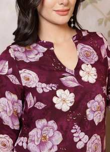 Tunique en rayonne imprimée pour femmes, à porter au quotidien - Product Image 4