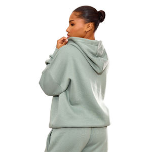 Chándal de invierno con estilo Unisex de alta calidad 100% algodón Sudadera con capucha conjuntos de Jogger personalizado para Puff estampado de talla grande pantalones de chándal hombres mujeres - Product Image 3