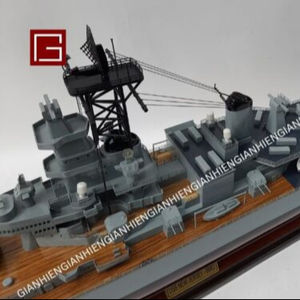 Gia Nhien Fabricant Approuvé Conception Personnalisée Bas quantité minimale de commande USS New Jersey ARTISANAT EN BOIS-Maquette en bois - Product Image 1