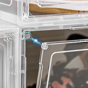 Wanuo Stackable nhựa giày lưu trữ Hộp Tùy chỉnh giày lưu trữ hộp nhựa Giày tổ chức - Product Image 2