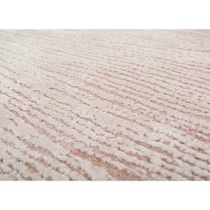 Tapis Kavi rose et violet noué à la main en laine et soie de bambou, motif abstrait, pour salon - Théorie du Chaos (5005(Cs-02)) - Product Image 3