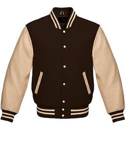 2026 rose et noir letterman veste laine cuir varsity personnalisé Varsity Jacket College Baseball veste pour hommes - Product Image 1