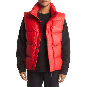 Fabricant pakistanais Veste sans manches d'hiver pour homme Logo frontal à capuche Respirant Écologique Léger Service OEM - Product Image 2