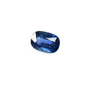 Saphir bleu naturel non traité de Bangkok 3,02 carats, taille émeraude, pierre précieuse brute, matériau opale avec couleur violette - Product Image 4