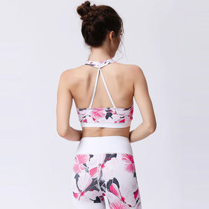 Best Selling Newest Style Breathable Unique Design In Light Colors Women Gym Fitness Wear Breathable Solid Sports <b>Bras</b> - Product Image 2