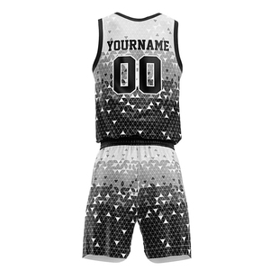 Personnalisé votre propre équipe de basket-ball uniformes réversible basket-ball maillot ensemble 2024 nouveaux hommes basket-ball costume personnalisé formation chemise - Product Image 3