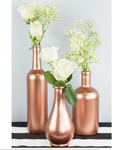 Designer Metal Flower Vases Decorative Luxury Home Decor Best Selling Table <b>Top</b> Wedding Used Set of 3 - Product Image 2