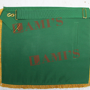 Masonic Regalia <b>Craft</b> Scottish Masters Mason Apron High Quality Bullion <b>Wire</b> Full Embroidered Apron - Product Image 6