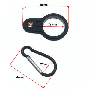 Clip para Botella de <span class=keywords><strong>Agua</strong></span>, Mosquetón de Acero Inoxidable, Porta Botellas de <span class=keywords><strong>Agua</strong></span> <span class=keywords><strong>Mineral</strong></span> Reutilizable de Silicona Portátil para Acampar y Hacer Senderismo al Aire Libre - Product Image 6