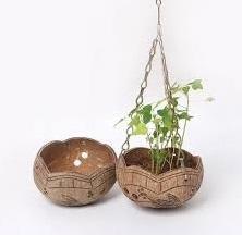Decoración para maceta de fibra de coco de jardín/maceta de cáscara de coco biodegradable con tamaño personalizado hecho en Vietnam - Product Image 2