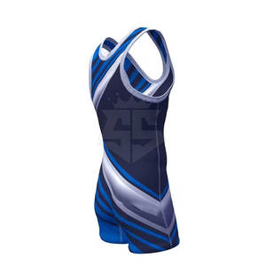 Nouveau Design OEM Service Plus Size Wrestling Singlet Personnalisé 100% Polyester Wrestling Singlets - Product Image 6