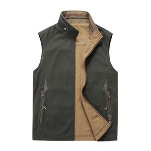 Gilet pour homme tendance de haute qualité, brillant, facile à porter, épais, en toile d'hiver, bomber à col montant, brillant, matelassé pour adultes - Product Image 2