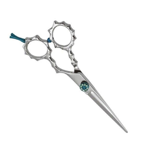 Ciseaux à cheveux à poignée de dragon Ciseaux de coupe de cheveux en acier métallique Ciseaux de salon de coiffure polonais avec repose-doigt réglable et vis - Product Image 3