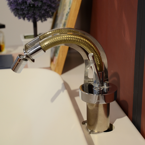 ชุดก๊อกผสมอ่างล้างหน้าและโถปัสสาวะ Ritmonio โครงสร้างทองเหลือง ดีไซน์เรียบง่าย พร้อมก๊อกน้ำแบบยาวพิเศษ ก๊อกน้ำอ่างล้างหน้าคุณภาพสูง - Product Image 2