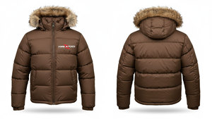 High Quality Hooded Puffer Jacket Unisex Outdoor Winter Waterproof Windproof Warm Cotton Filled Quilted Casual Fashion Front - Product Image 6