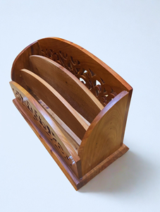 ที่ใส่ปากกาไม้เนื้อแข็งธรรมชาติ ทำมือ ทรงกลม สไตล์โมเดิร์น พร้อมบริการสั่งทำขนาดพิเศษสำหรับโต๊ะทำงาน - Product Image 5