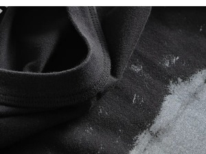 Camiseta lisa en blanco para hombre con mezcla de poliéster de algodón y opción de impresión de logotipo con tallas grandes disponibles para gimnasio - Product Image 4