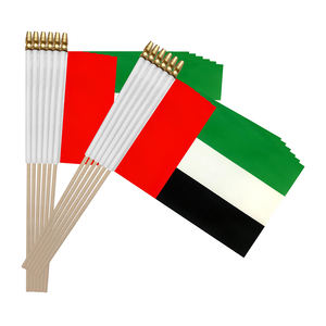 Personalizado <span class=keywords><strong>de</strong></span> madera <span class=keywords><strong>de</strong></span> plástico país Mini mano ondeando Emiratos Árabes Unidos UAE banderas - Product Image 5
