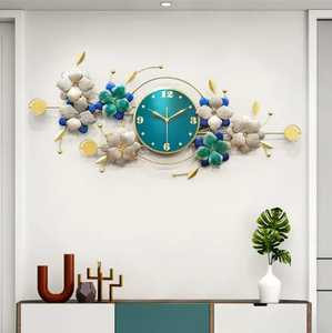 Modern Design Indian Handicraft Hanging Iron Needle <b>Wall</b> <b>Clock</b> for Wedding Anniversary Gifts and Stylish Home <b>Decor</b> - Product Image 1