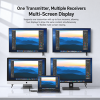 5GHz Draadloze Video Zender en Ontvanger Set 1080P 60Hz 50M Plug and Play Schermspiegeling voor Laptop TV Projector