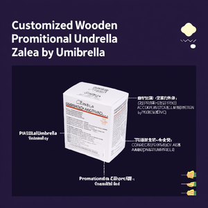 Ombrello Promozionale in Legno Personalizzato di Zalea - Product Image 2